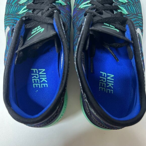 Nike Free 5.0 TR Fit 5 Blue Green Training Sneakers Womens Size 6.5 Athletic Run - Picture 7 of 10